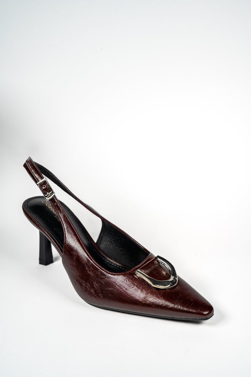 جيومني بغل الكعب المتوسط للنساء – كعب أنيق بدون ظهر للمكتب، للحفلات والملابس اليومية - Image 1